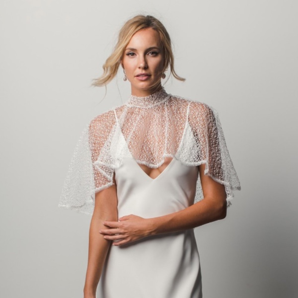 Grace Loves Lace Wedding Yoko Cape Caplet Veil